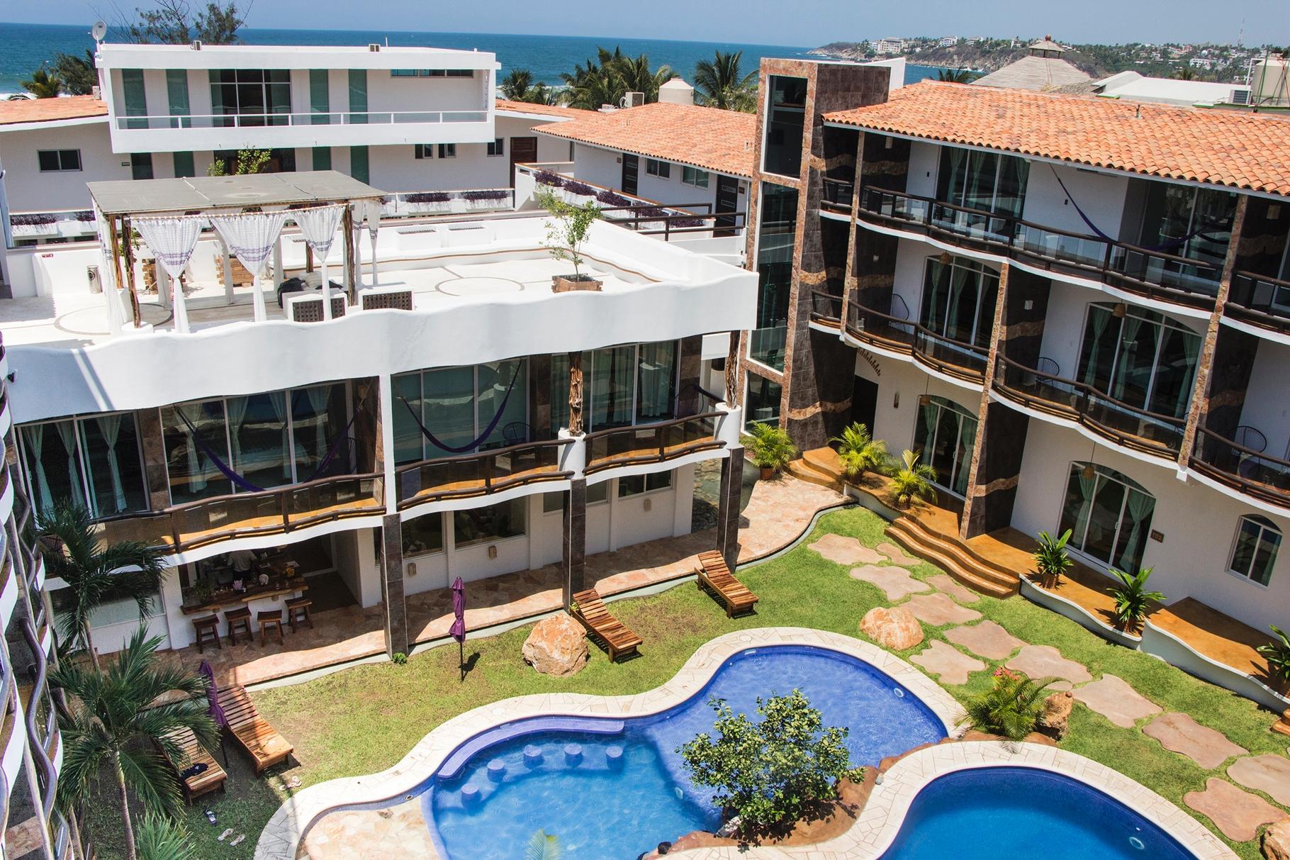 Hotel Rockaway Puerto Escondido  Buitenkant foto